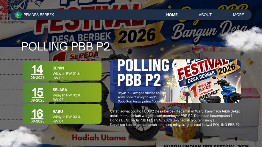 POLLING PBB P2 SEGERA HADIR